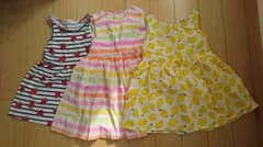 ワンピース3枚セット 92㎝ H&Mのサムネイル