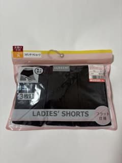 新品　未使用　レディースショーツ　黒　3Lのサムネイル