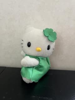 ハローキティ ぬいぐるみ 緑のドレス　クローバー 中古　1976のサムネイル
