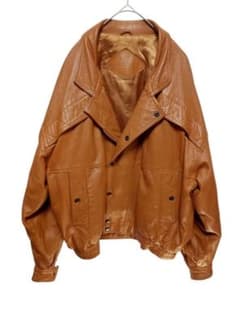 ヴィンテージ レザージャケット ドロップショルダー ブルゾン 本革