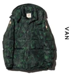 未使用】VAN アイビー柄 ダウンジャケット ボタニカル柄 オシャレ
