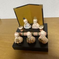 即決特価に変更　ローズオニール　キュウピー　二段雛飾り　加藤工芸のサムネイル