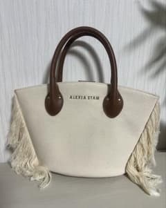 ALEXIA STAM フリンジ キャンバス トートバッグのサムネイル