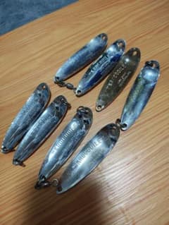 希少！クロコダイル40g 8個セット シルバー レッドアキアジ鮭釣りサケ釣り 希少！クロコダイル40g 8個セット シルバー レッドアキアジ鮭釣りサケ