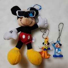 ミッキーマウス キーホルダー 3点セット