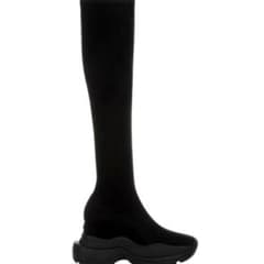 YELLO BLACK MID SNEAKER LONG BOOTS