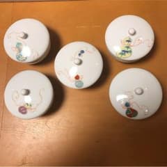 （きよりん様専用商品です）【新品・未使用】深川製磁 花ひょうたん 汲出碗揃 5客のサムネイル
