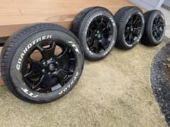 ハイラックスブラックラリーエディション純正ホイール4本セット(タイヤ 