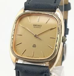 가동 SEIKO 샤리오 트윈 80년대 골드 스퀘어 남성 시계
