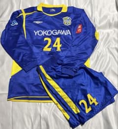 横河武蔵野FC選手実使用ユニフォーム　長袖ショーツセット 横河武蔵野FC 実使用 ユニフォーム 上下 08-09 - メルカリ