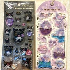 【正規品】クロミ　サンリオ　ウォーターインシール　キラキララインストーンシールのサムネイル