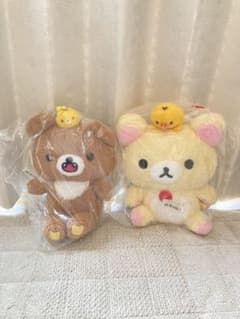 コリラックマ・ちゃいろいこぐま　ぬいぐるみ 2体セットのサムネイル