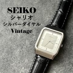 Vintage】SEIKO セイコー シャリオ スクエア シルバー文字盤 - メルカリ