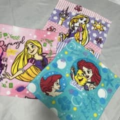 Disney Princess Hand Towel Set of 3: Rapunzel & Ariel