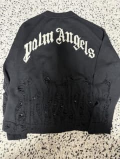 Palm Angels ダメージニットセーター Lサイズ - メルカリ