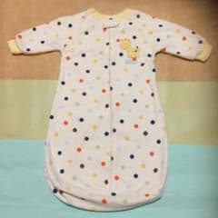 carter's☆水玉☆キリンさん☆長袖フリースロンパース☆新生児〜9カ月用のサムネイル