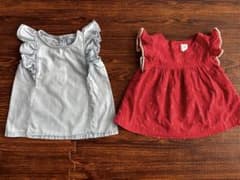 GAP 90 フリルトップス　フリル袖　夏服