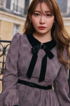 正規品 ハーリップトゥ Bristol Plaid Ribbon Dress M - メルカリ