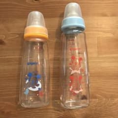 <なぁちむさん専用>ピジョン ミッキー 母乳実感 哺乳瓶 2本セットのサムネイル