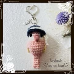 アキクサインコのあみぐるみキーホルダーのサムネイル