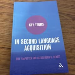 Key Terms in Second Language Acquisition