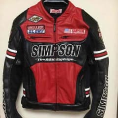 シンプソンレザージャケット バイクジャケットのサムネイル