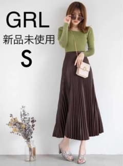 【新品未使用】GRL レザープリーツスカート グレイルのサムネイル