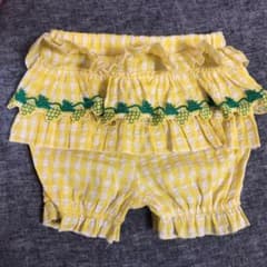 フリルショートパンツ　かぼちゃパンツ　パイナップル  90のサムネイル