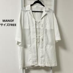 MANOF 半袖シャツ ホワイト FREE