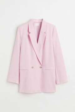H&M ダブルブレストジャケット ピンクのサムネイル