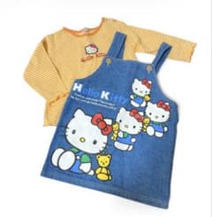 平成レトロ1998年製サンリオハローキティ セットアップジャンスカ90