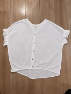 BEAMS HEART 半袖ブラウス ホワイトのサムネイル