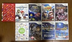 Wii本体、Wiiハンドル、Wiiフィッシング、Wiiソフト9個のサムネイル