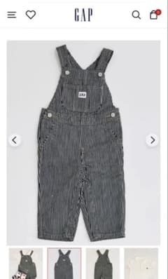 GAP ベビー　デニム　オーバーオール　新品のサムネイル