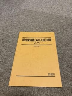 総合型選抜AO入試対策入門　駿台予備学校 (SS6041)テキスト　大学入試のサムネイル