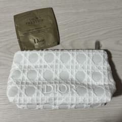 【おまけ付】Dior ホワイト レース　ポーチ　ノベルティのサムネイル