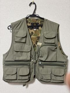 フィッシングベスト オリーブ Lサイズ - メルカリ