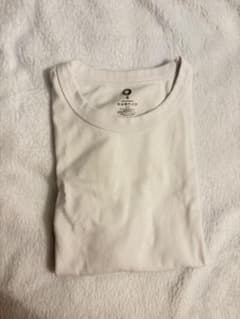 無地 クルーネック Tシャツ ホワイト Sサイズのサムネイル