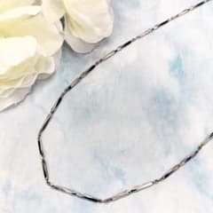 タイムセール♡42cm Pt850 切子カット チェーンネックレス ホールマーク タイムセール♡42cm Pt850 切子カット チェーンネックレス ホール