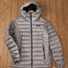 Patagonia レディース ダウンジャケット フード付き グレー XSのサムネイル