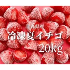 【減農薬】青森県産　冷凍　夏イチゴ　冷凍イチゴ　かき氷　10キロ　業務用のサムネイル
