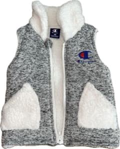 Champion チャンピオン キッズ ボアベスト グレー 100cmのサムネイル