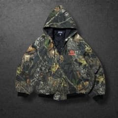 USA製アクティブジャケット3XLダックパーカーリアルツリー肉厚中綿