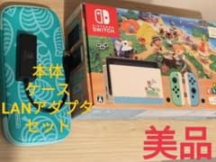 Nintendo Switch あつまれ どうぶつの森 LANアダプタ、ケース付 - メルカリ