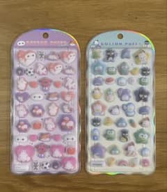 【正規品】コットンパフィシール 2シートセット　ベイマックス&はぴたんぶいのサムネイル