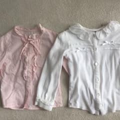 tomo様専用　白　ピンク　ブラウスセットのサムネイル