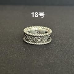 GUCCI ダブルG シルバー フラワー リング 18 - メルカリ