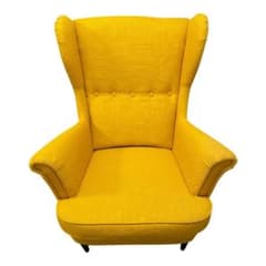 美品】IKEA ストランドモン ウィングチェア 1人掛けソファ イエロー