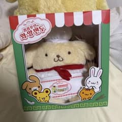韓国限定 レア商品 ポムポムプリン ポップアップ ぬいぐるみ シェフ 韓国限定 ポムポムプリン シェフ ぬいぐるみ エプロン付き 25cm - メルカリ
