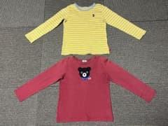 ミキハウス　長袖Tシャツ130cm2枚セットのサムネイル